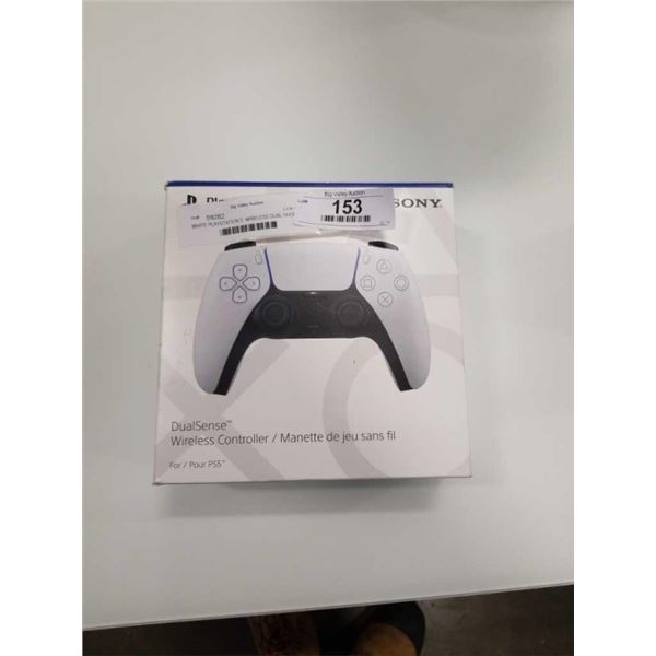 WHITE PLAYSTATION 5  WIRELESS DUAL SHOCK   CONTROLLER TESTED AND WORKING