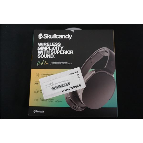 SKULLCANDY HESH EVO WIRELESS HEADPHONES - TESTED WORKING RETAIL $99.99