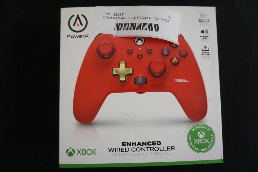 Powera Controller Rear Buttons POWERA WIRED CONTROLLER FOR XBOX ONE AND SERIES X - TESTED WORKING ...