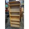 Image 1 : 80 INCH TALL MAPLE BOOKSHELF