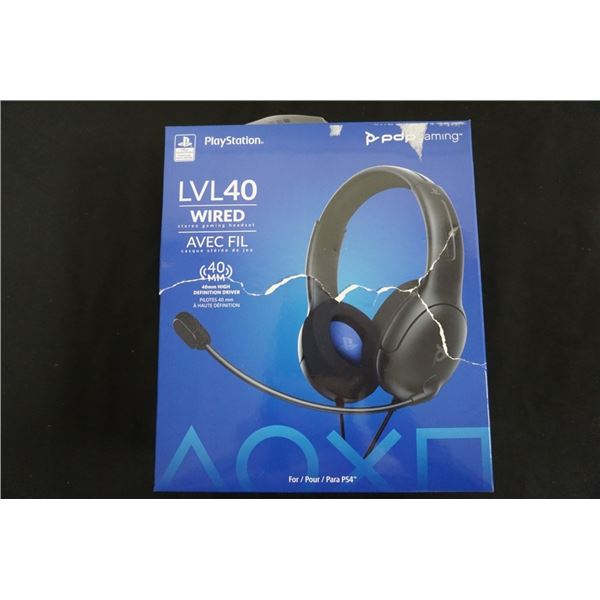 LVL40 WIRED GAMING HEADSET PLAYSTATION 4 - TESTED WORKING RETAIL $29.99