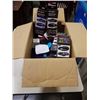 Image 1 : BOX OF JEWELRY DISPLAY CASES FOR RINGS, NECKLACES ETC. AND 4 NEW ROMAX RUNNING BANDS