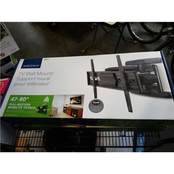 New Insignia 47-80 Inch Full Motion TV Wall Mount, up to 110lbs