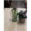 Image 2 : 18" ARTIFICIAL BOUQUET WITH CERAMIC BASE AND ARTIFICIAL FLOWER IN MILK BOTTLE