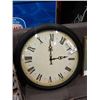 Image 1 : VINTAGE DOME GLASS 24" WALL CLOCK