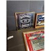 Image 3 : 2 MIRRORED BEER SIGNS AND FRAMED JACK DANIELS