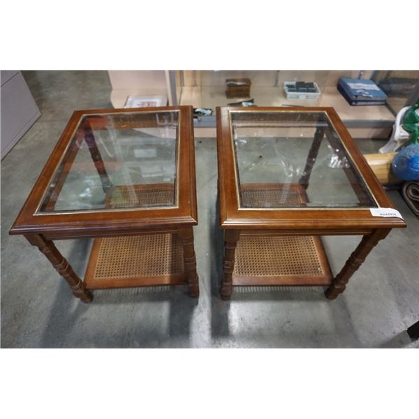 2 MCM SIDE TABLES