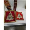 Image 1 : 2 JEWELRY CHRISTMAS TREE ART PIECES