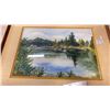 Image 2 : "QUIET LAKE" WATERCOLOR BY JOAN HUNT