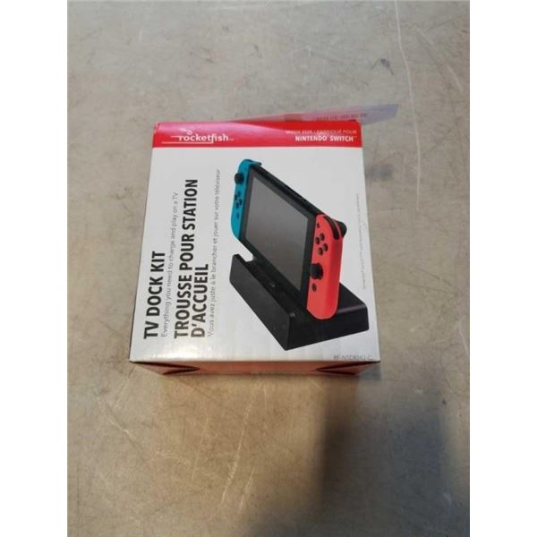 ROCKETFISH TV DOCK KIT FOR NINTENDO SWITCH - TESTED WORKING, RETAIL $59.99