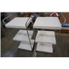 Image 1 : TWO 3 TIER ROLLING STANDS