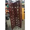 Image 2 : WOOD ROOM DIVIDER - 6 FOOT TALL 55 INCH WIDE WHEN FULLY EXTENDED