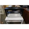Image 1 : WHITE IKEA COFFEE TABLE AND BLACK IKEA SHOE RACK