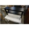 Image 2 : WHITE IKEA COFFEE TABLE AND BLACK IKEA SHOE RACK