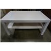 Image 3 : WHITE IKEA COFFEE TABLE AND BLACK IKEA SHOE RACK