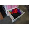 Image 4 : ENDTABLE SIDE TABLE AND ORGANIZER WITH CONTENTS