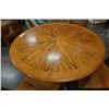Image 3 : OAK DINING TABLE WITH 4 PINE CHAIRS