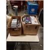 Image 1 : BOX OF CDS AND BOX OF DVDS