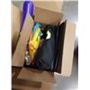 Image 2 : 3 BOXES OF KIDS TOYS, BUBBLE LAWNMOWER
