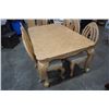 Image 2 : WHITE DINING TABLE WITH 8 CHAIRS AND 2 LEAFS