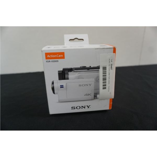 SONY ACTION CAM FDR-X3000 - TESTED WORKING, RETAIL $695