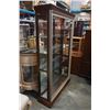 Image 2 : PULASKI FURNITURE CO GLASS ILUMINATED DISPLAY CABINET - 80 INCHES TALL, 46 INCH WIDE, 14 1/2 INCHES 
