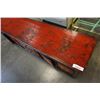 Image 3 : HAND PAINTED LOW SIDEBOARD - 20 INCHES TALL 65 INCHES LONG