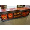 Image 8 : HAND PAINTED LOW SIDEBOARD - 20 INCHES TALL 65 INCHES LONG