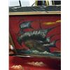 Image 3 : 3 VINTAGE SHIP PAINTINGS ON FABRIC