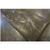 Image 2 : OLIVE LEATHER LOOK BENCH