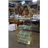 Image 1 : BRASS AND GLASS SHELF