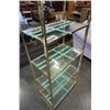 Image 3 : BRASS AND GLASS SHELF