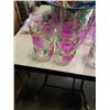 Image 2 : LARGE FRUIT BOWL, JUGS AND CUPS WITH PORCELAIN 5 BOWL SET