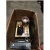 Image 3 : BOX OF VINTAGE COLLECTABLES, JAR OF PENNIES, ICE SHAVER