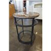 Image 2 : ROUND STONE TOP ENDTABLE