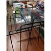 Image 3 : 3 RETRO MCM NESTING GLASSTOP ENDTABLES
