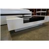 Image 3 : MODERN BLACK AND WHITE GLASSTOP COFFEE TABLE
