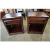 Image 1 : PAIR OF MODERN 1 DRAWER NIGHTSTANDS