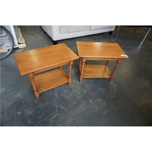 PAIR OF HEYWOOD ENDTABLES