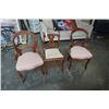 Image 1 : 2 BALOON BACK CHAIRS AND HARP BACK CHAIR