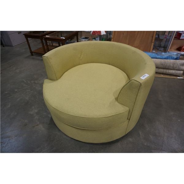 DELUXE DESIGNS GREEN ROUND LOUNGE CHAIR