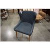 Image 1 : MODERN DARK GREY ACCENT CHAIR