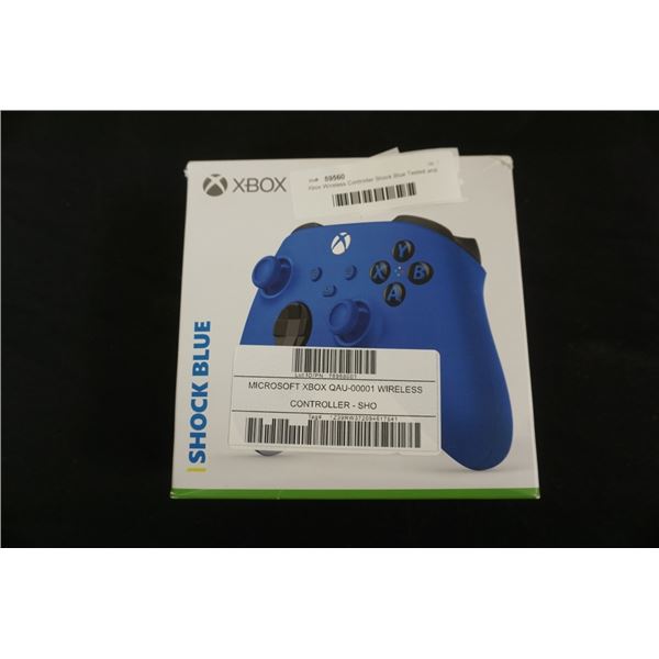 Xbox Wireless Controller Shock Blue Tested and Working