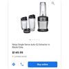 Image 1 : Ninja Nutri Ninja Auto-iQ Single Serve 1000 Watt Stand Blender with Blending Cups - Working, Retail 