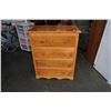 Image 1 : WOOD 4 DRAWER DRESSER