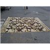 Image 1 : 7 FOOT 6 X 10 FOOT 6 PEWTER AND GREEN AREA CARPET
