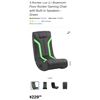 Image 1 : New X-Rocker Lux 2.1 Bluetooth Floor Rocker Gaming Chair with Built-in Speakers - Green - Retail $22