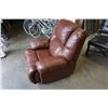 Image 3 : BROWN LEATHER RECLINER