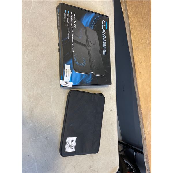 CLAYMORE LAPTOP COOLER AND HERSCHEL LAPTOP CASE