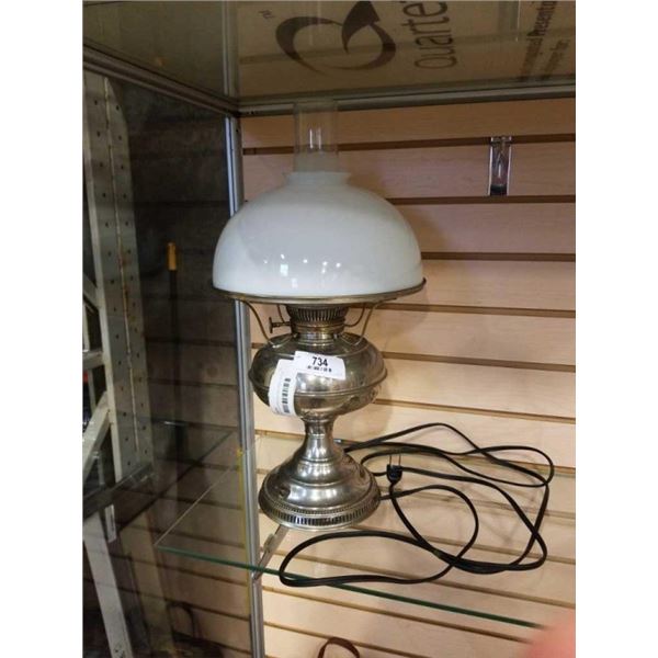 VINTAGE ELECTRIFIED COLONIAL STYLE LAMP